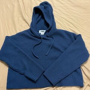 Victoria's Secret Navy Blue Hooded Sweater